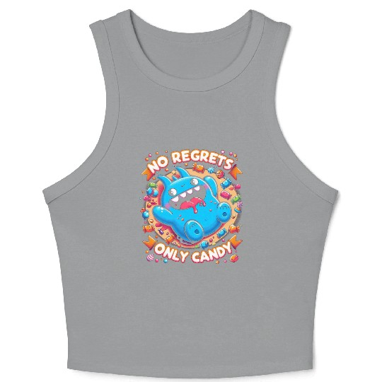 Stitch Halloween Disneyland No Regrets Only Candy Crop Tank Top