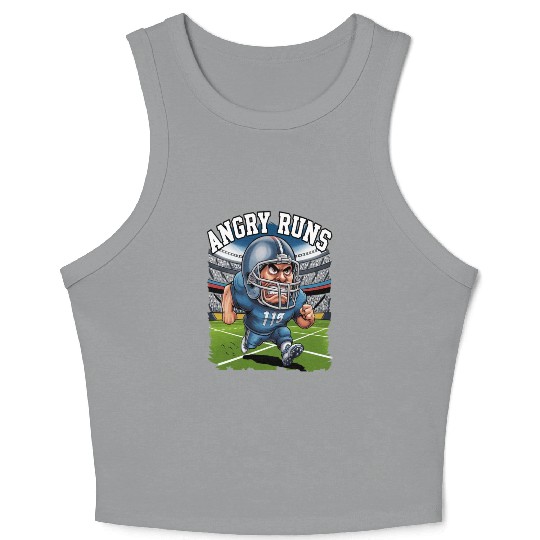 Angry runs Crop Tank Top