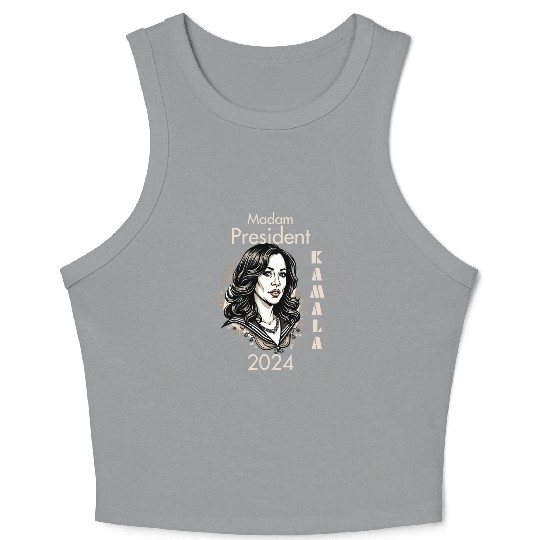 Madam President Kamala Harris 2024 Crop Tank Top