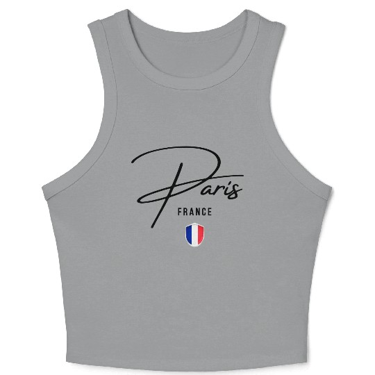 I love Paris, Paris France Crop Tank Top