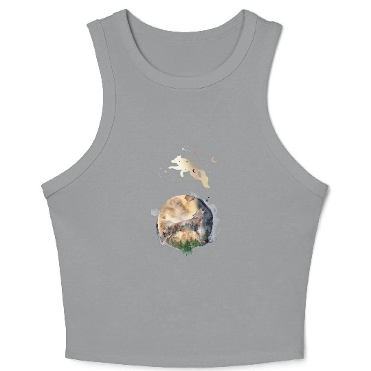 Wolf Moon Magic Crop Tank Top