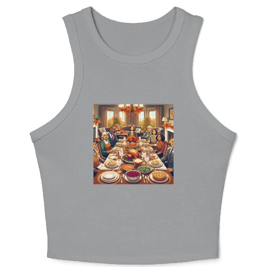Thanksgiving Crop Tank Top