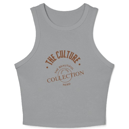 "THE CULTURE" by Tavia Linen Crop Tank Top