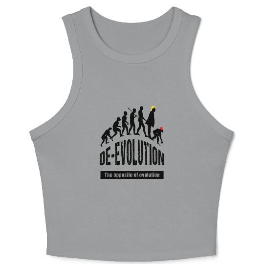 De-Evolution of Maga Republican Crop Tank Top