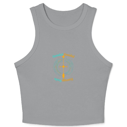 Gemini Twin Energy Crop Tank Top