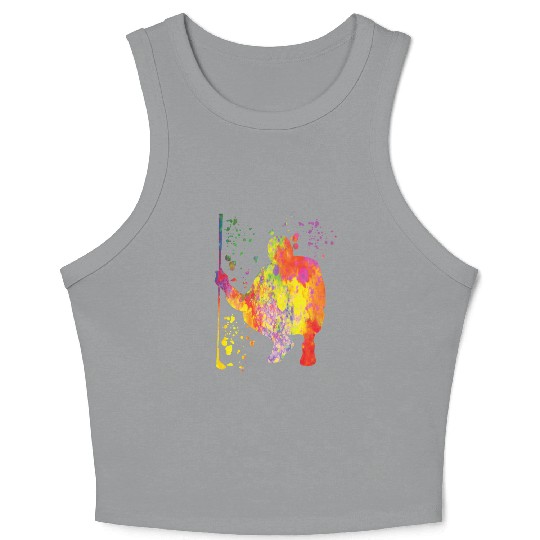 Golfer Colorsplash Kids Miniature Golf Crop Tank Top