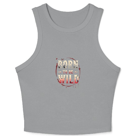 Born to Be Wild: Edgy Grunge Crop Tank Top