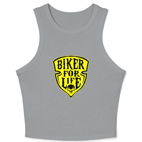 Biker For Life Shield LIKE US ON FACEBOOK # Crop Tank Top
