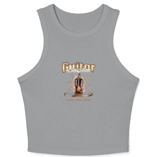 Guitar Bourbon. Crop Tank Top