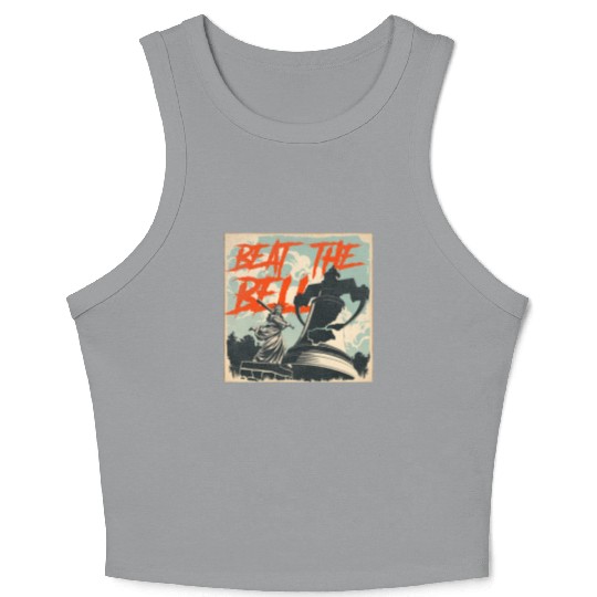 Queen of Liberty use baseball bat to beat the bell Crop Tank Top