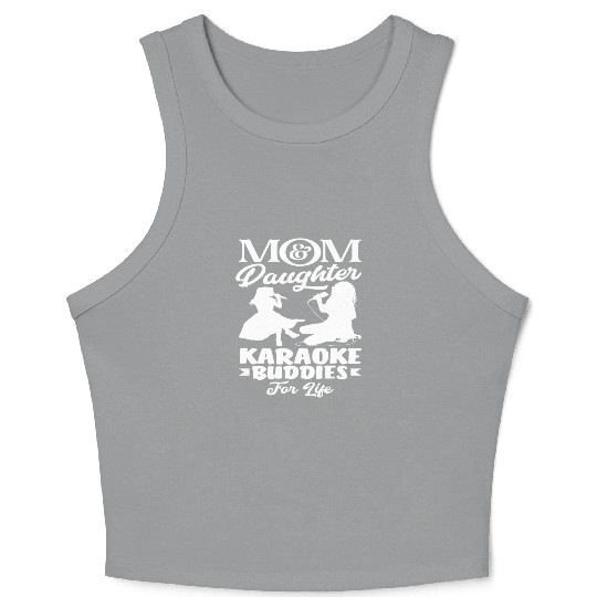 Mom And Daughter Karaoke Friends Forever Crop Tank Top