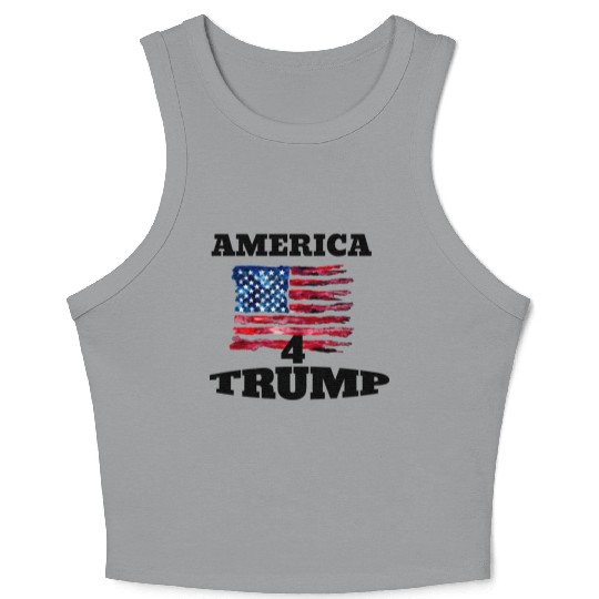 America 4 trump Crop Tank Top