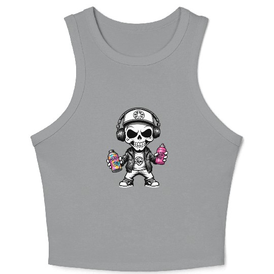 graffiti sprayer Crop Tank Top