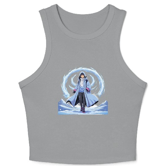 Chill Anime Winter Crop Tank Top