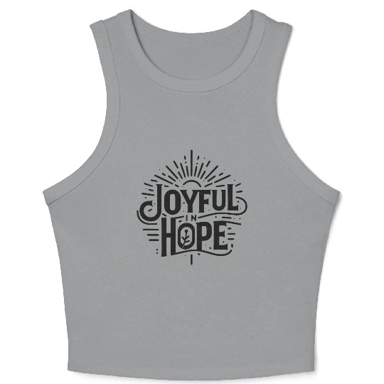Joyful in Hope Crop Tank Top