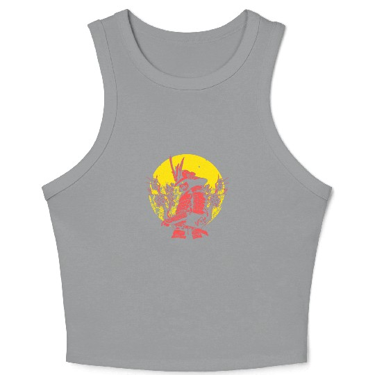 Kanji Japan Katana Sword Ninja Samurai Crop Tank Top