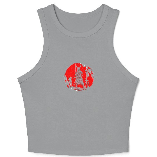 Kanji Japan Katana Sword Ninja Samurai Crop Tank Top