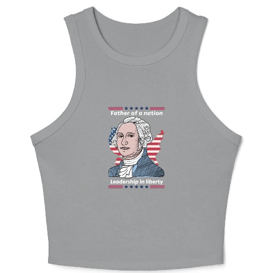 George Washington Tribute Crop Tank Top