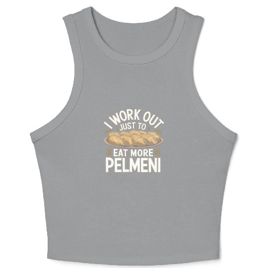 Pelmeni Dumpling Traditional Russian Crop Tank Top