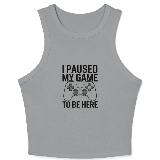 Retro Gamer - Classic Gaming Design Crop Tank Top