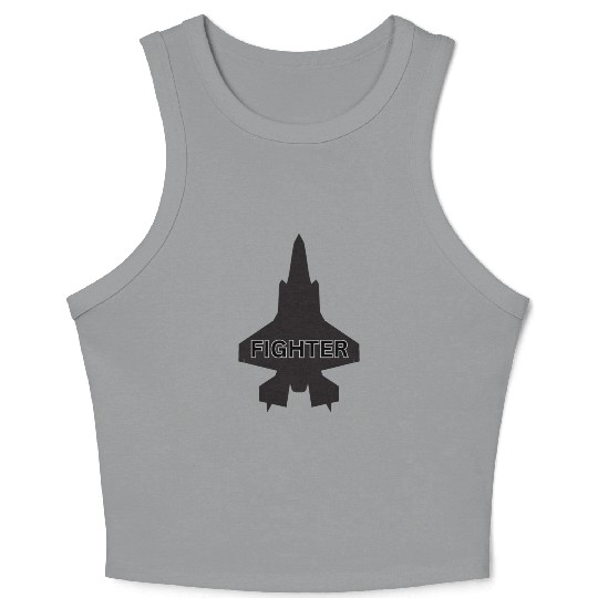 USAF F-35 Lightning II Art Crop Tank Top