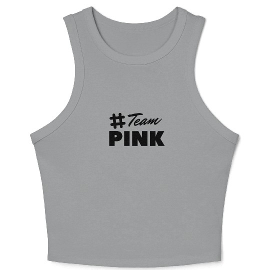 Team pink Crop Tank Top