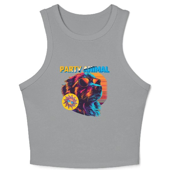 Party Animal Vintage Crop Tank Top