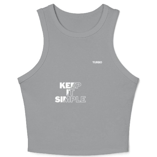 TURBO "KEEP IT SIMPLE" Merch Crop Tank Top