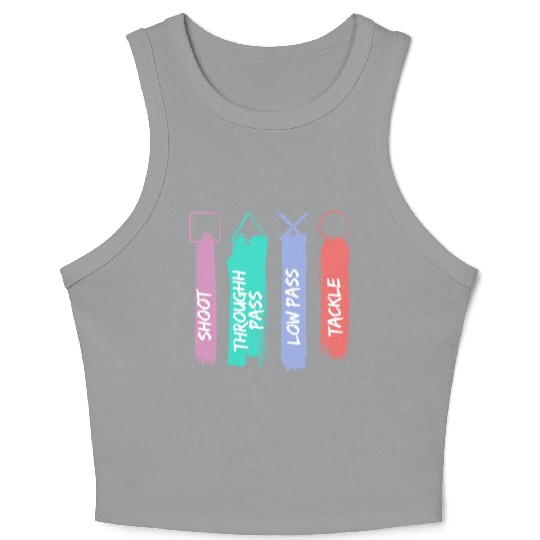 Playstation Button Crop Tank Top