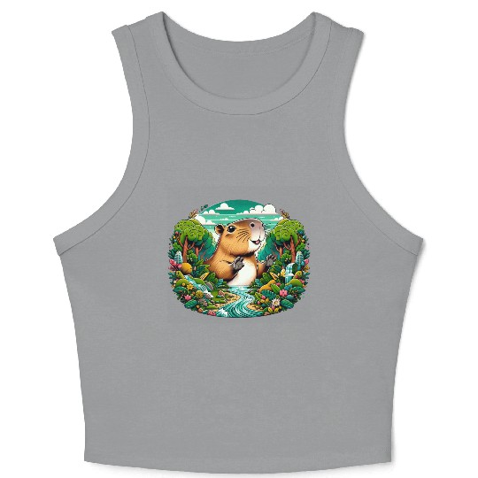 Forest Friend Crop Tank Top