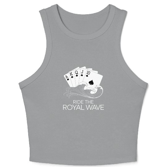 Texas Hold'em Ride The Royal Wave Poker Apparel Crop Tank Top