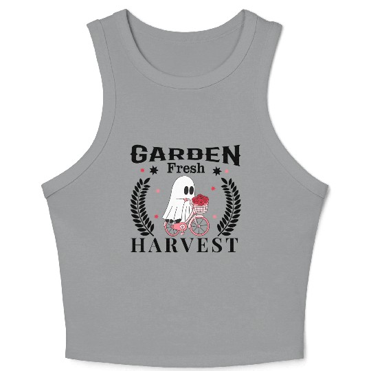 Garden Fresh Harvest, Flowers Harvest Design Crop Tank Top