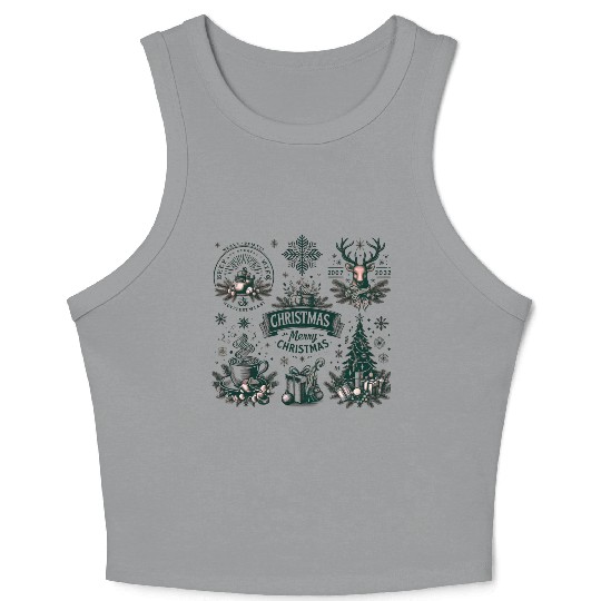 A Merry Christmas So Nice, We Said It Twice! Crop Tank Top