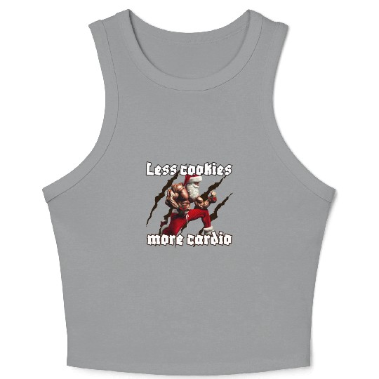 Muscle Santa Crop Tank Top – Christmas Workout Apparel