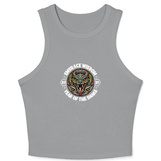 Embrace Wisdom 2025 Year of the Snake Crop Tank Top