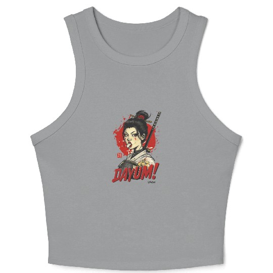 Samurai Geisha Warrior Crop Tank Top