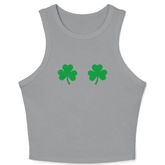 Shamrock Boobs Irish Boobies St Patricks Day Crop Tank Top