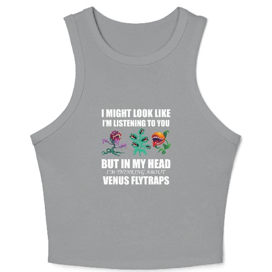 Venus flytrap lover's life! Crop Tank Top