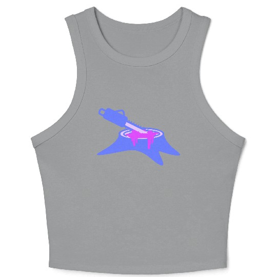 Chainsaw Tree Felling Lumberjack Forest Stump Wood Crop Tank Top