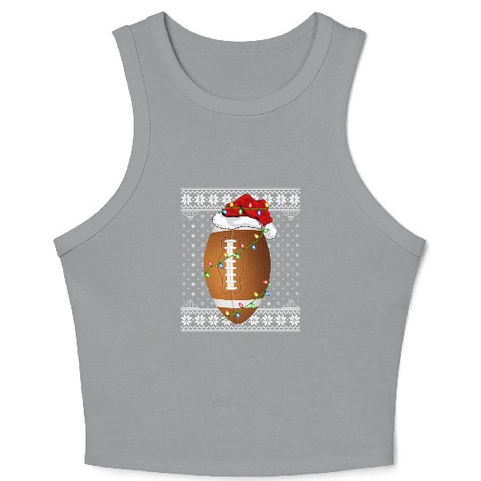 Rugby Player Ugly Christmas Crop Tank Top
