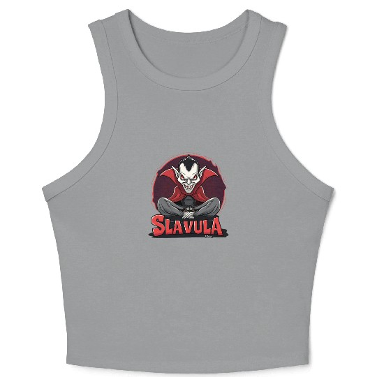 Slavula - The Gopnik Slavic Vampire Crop Tank Top