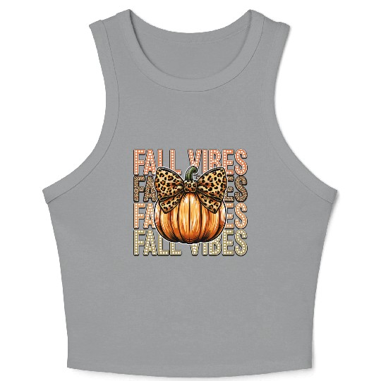 Festive Fall Vibes with Pumpkin Crop Tank Top