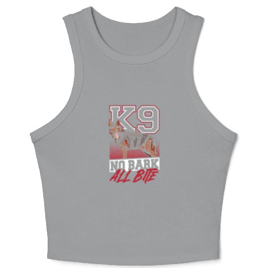 K9 Police Law Enforcement Canine K9 No Bark All Crop Tank Top