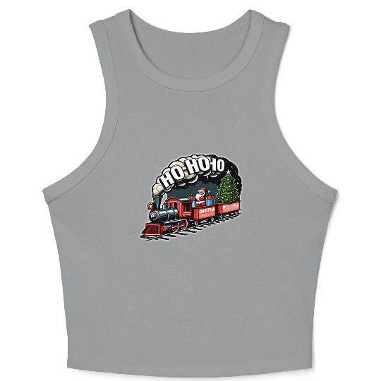 Santa Train Jolly Journeys Crop Tank Top