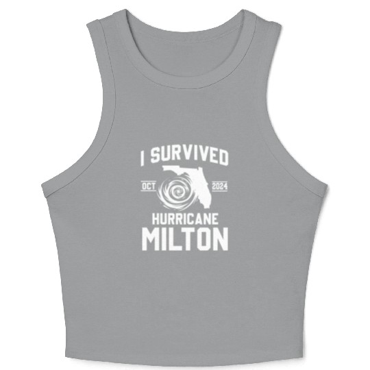 I survived Hurricane Milton October 2024 Crop Tank Top