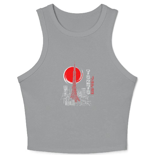 Comic Retro Tokyo Japan Aesthetic Street Japanese Crop Tank Top
