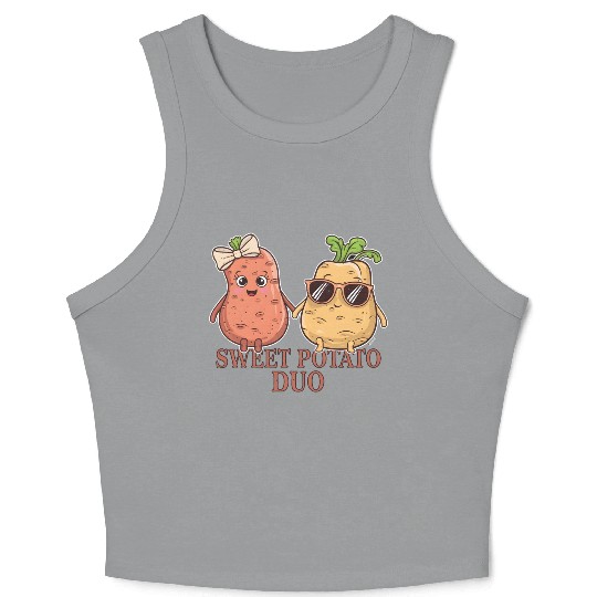 Sweet Potato Duo Crop Tank Top