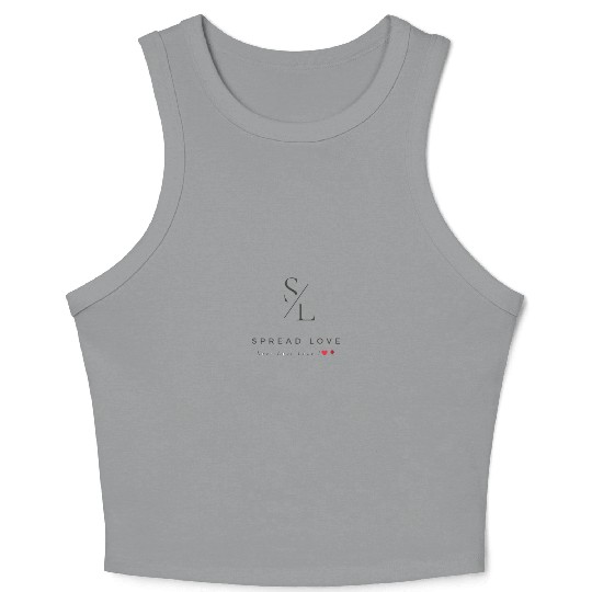 spread love - "Love in Every Gesture" Crop Tank Top
