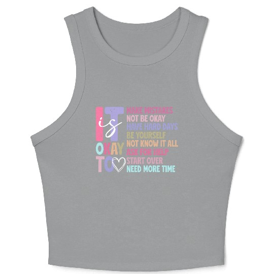 Be Yourself - Embrace Mistakes Crop Tank Top