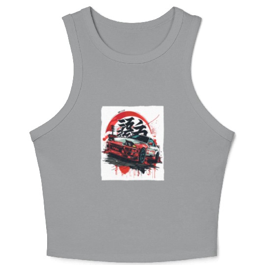 Street Racing 90s Car - Japan JDM Crop Tank Top